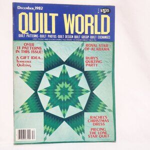 Quilt World Magazine December 13 Patterns 1982 Royal Star Christmas Dress